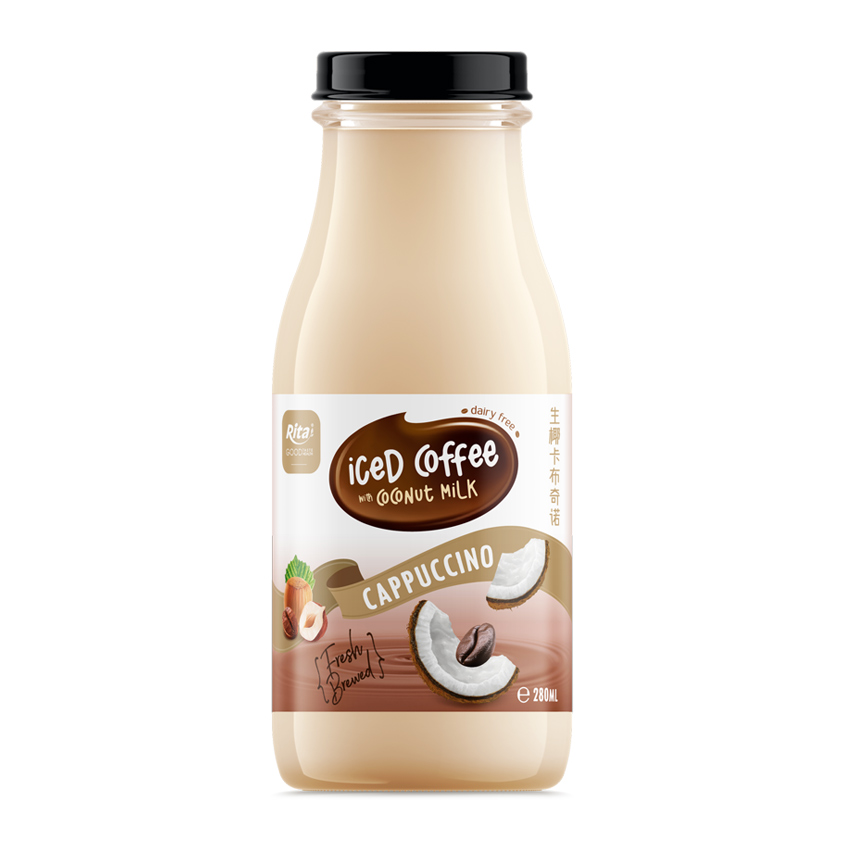 Rita Iced Coffee With Coconut Milk Cappuccino Flavor 280ml Glass Bottle